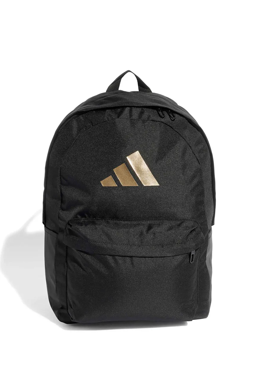 Zaino nero con logo oro e tasca porta laptop Adidas IS7048