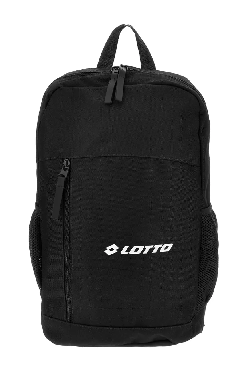 Zaino nero con tasca frontale Lotto LTT437