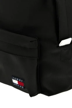 Zaino Nero in Tessuto con Dettagli Bianchi e Badge Logo Tommy Jeans 18648
