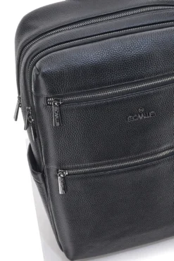 Zaino Nero Multiscomparto Con Tasca Porta Pc In Vera Pelle B. Cavalli 1150IBC1294