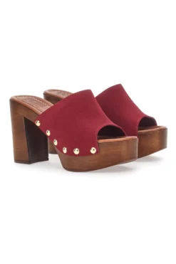 Zoccoli Mules Vinaccia con borchie PITTARELLO LOVE 35011/SC